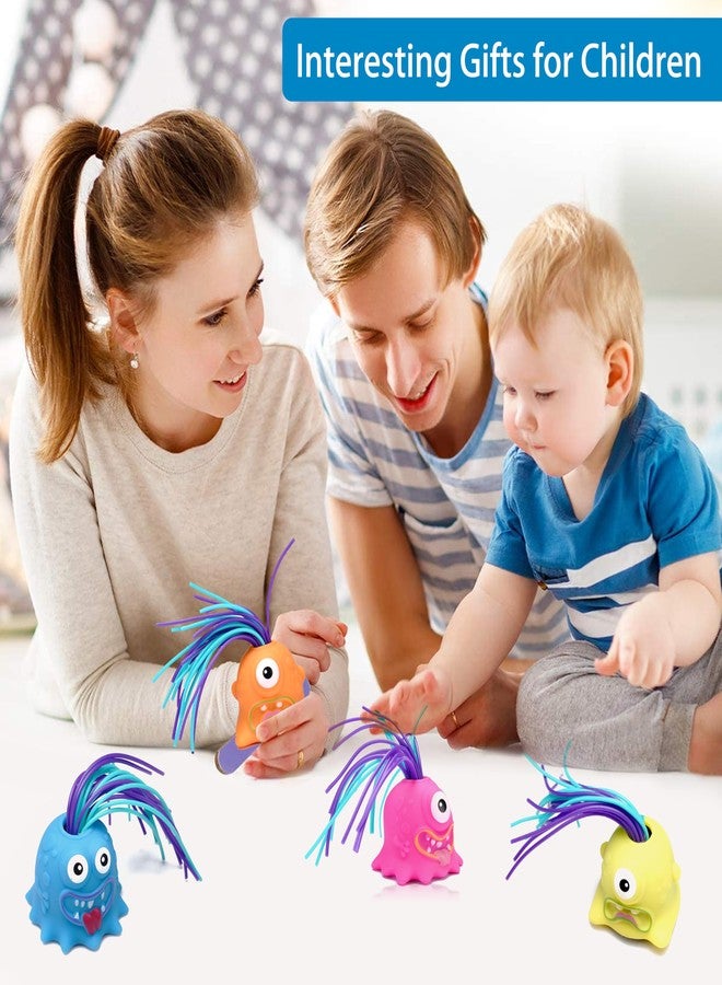 Sepco 6PCS Light Up Pulling Hair Screaming Monster Flashing Anti-Anxiety Fatigue Toy for Kids Adults Stress Relief - Image 4
